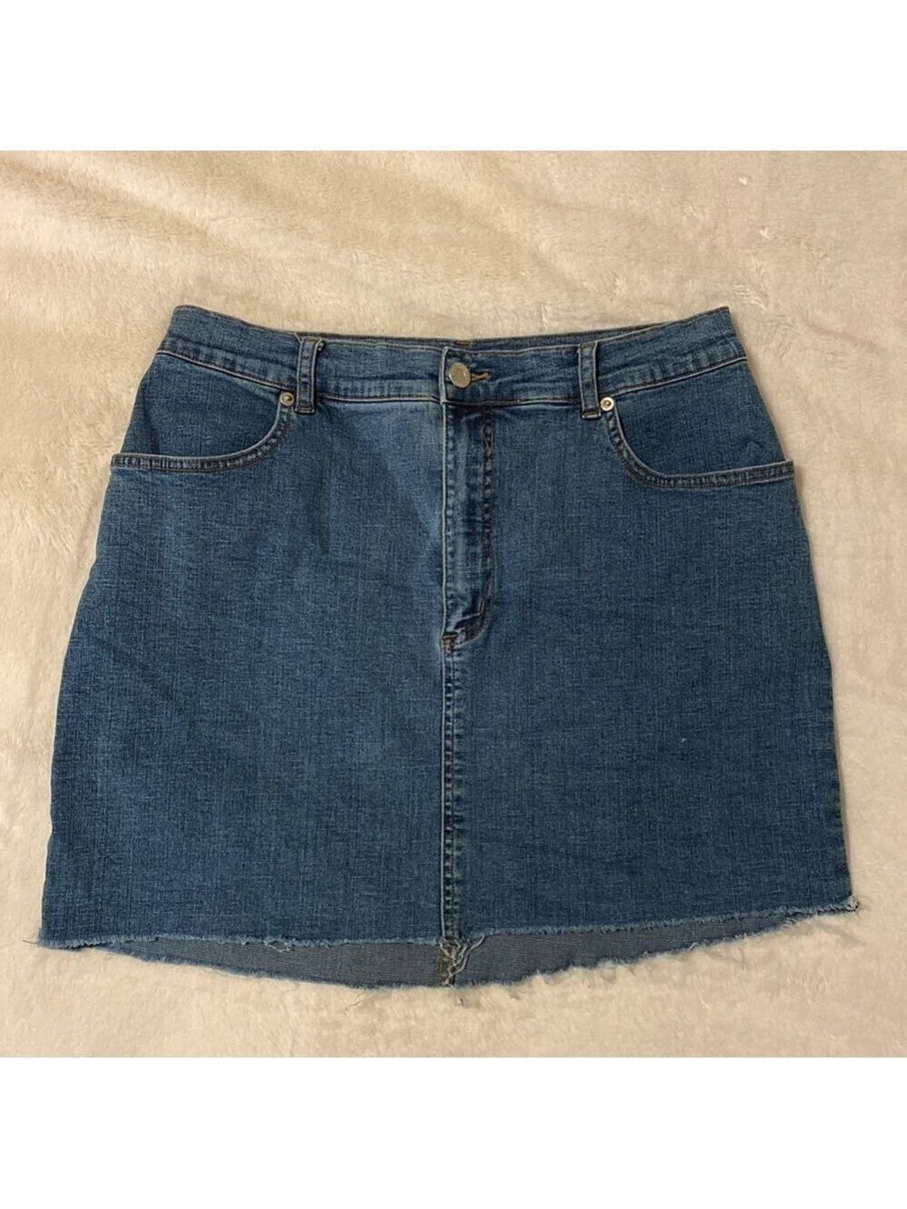 Cleo| Denim mini skirt. Large/10
